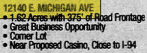 I-94 Pub (Mar-Creek AC, Mar-Creek Lounge, Mar-Creek Inn) - Mar 2003 For Sale